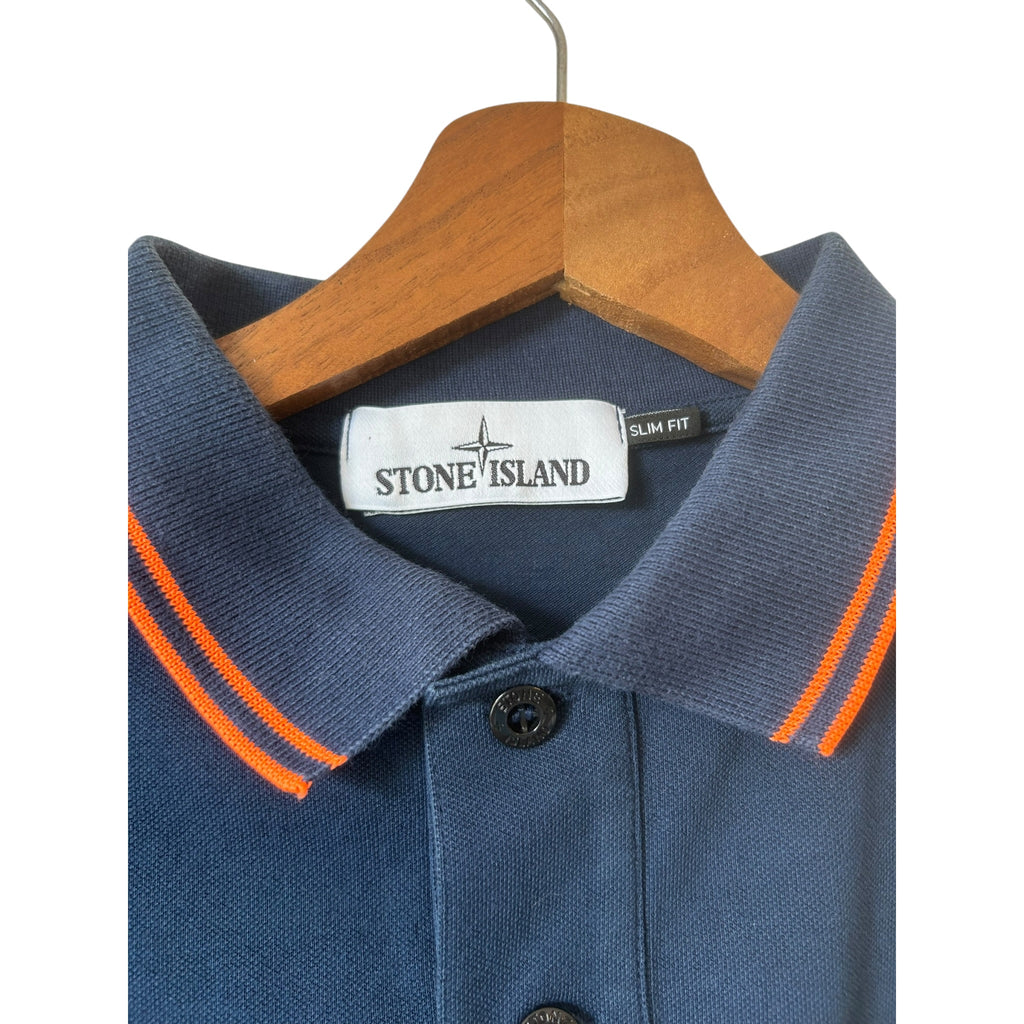 Stone Island Stretch Cotton Piqué Poloshirt Slimfit
