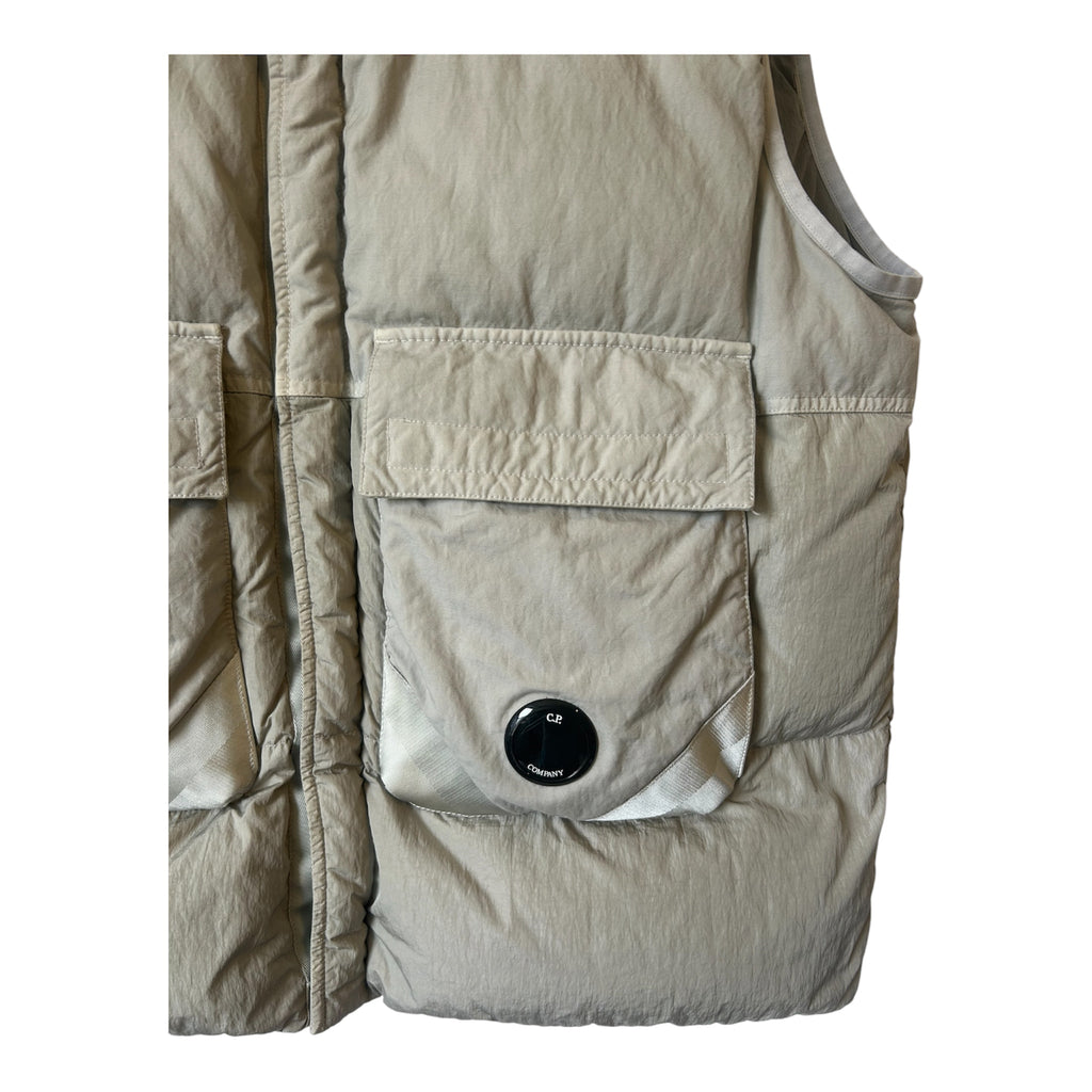C.P. Company Eco-Chrome R Mixed Hooded Down Gilet