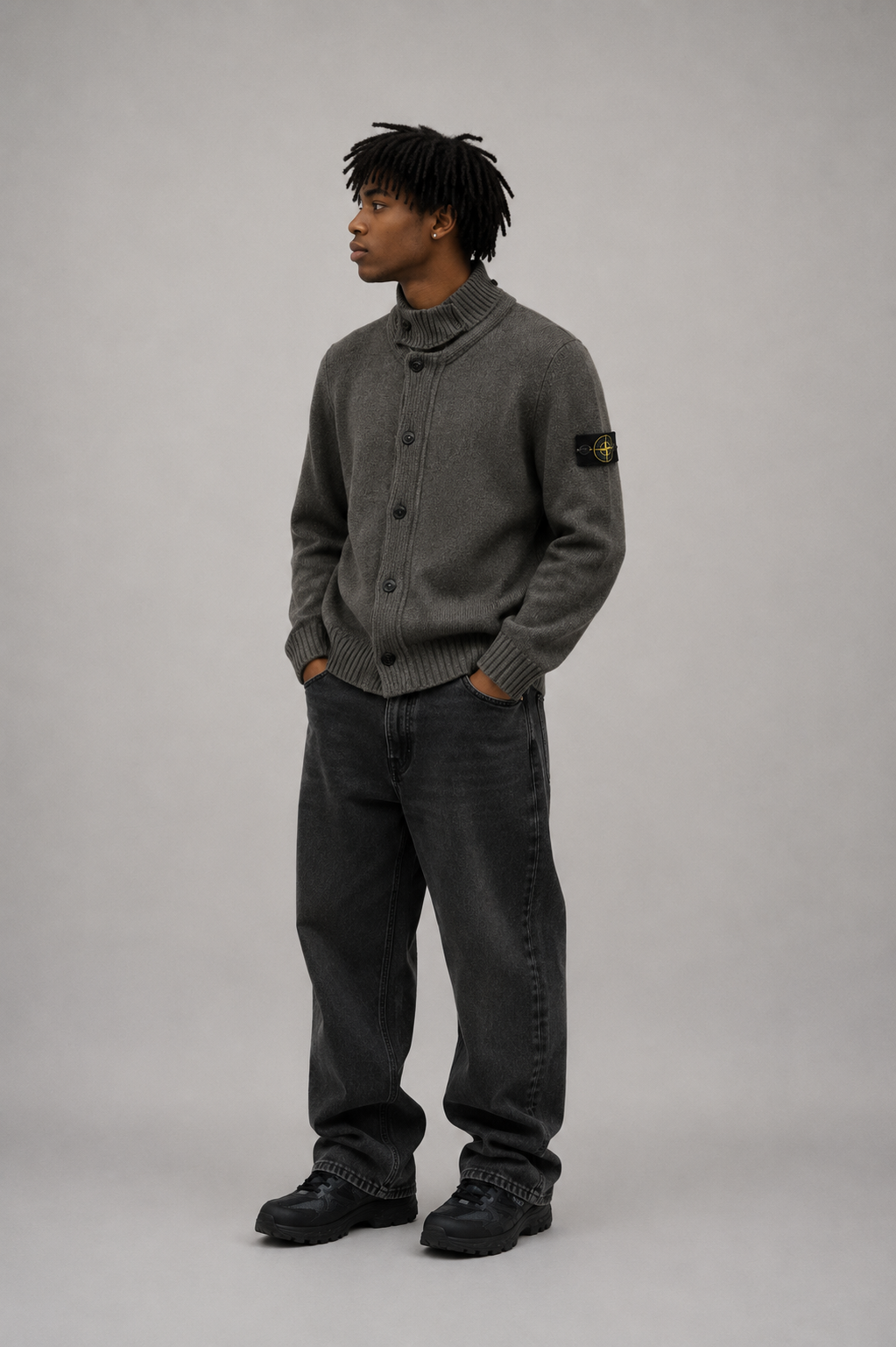 Stone Island Woll Cardigan