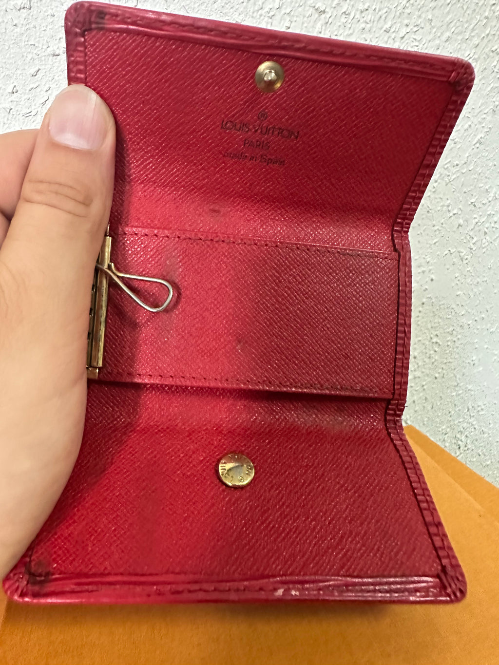 Louis Vuitton Sleuteletui Epi leer rood