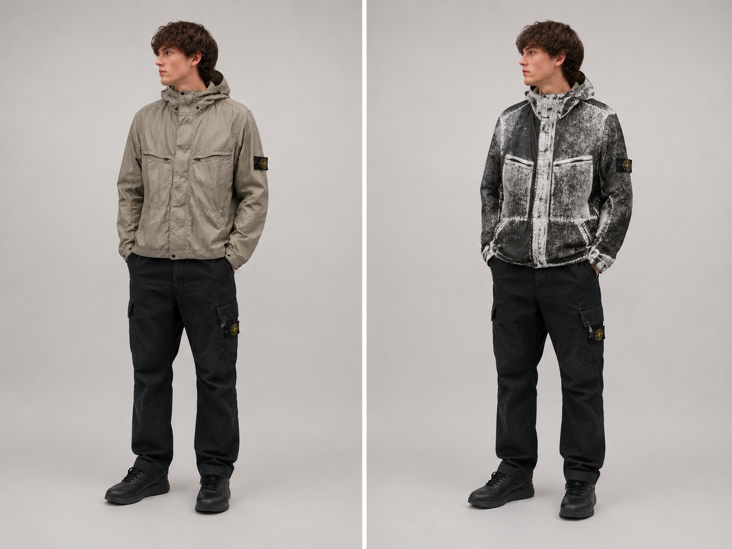Stone Island Garment Dyed Pixel Reflective