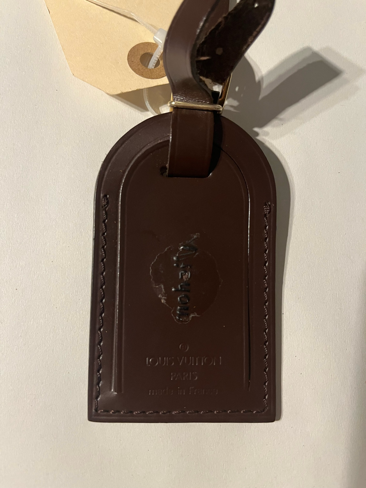 Louis Vuitton Brown Luggage Tag