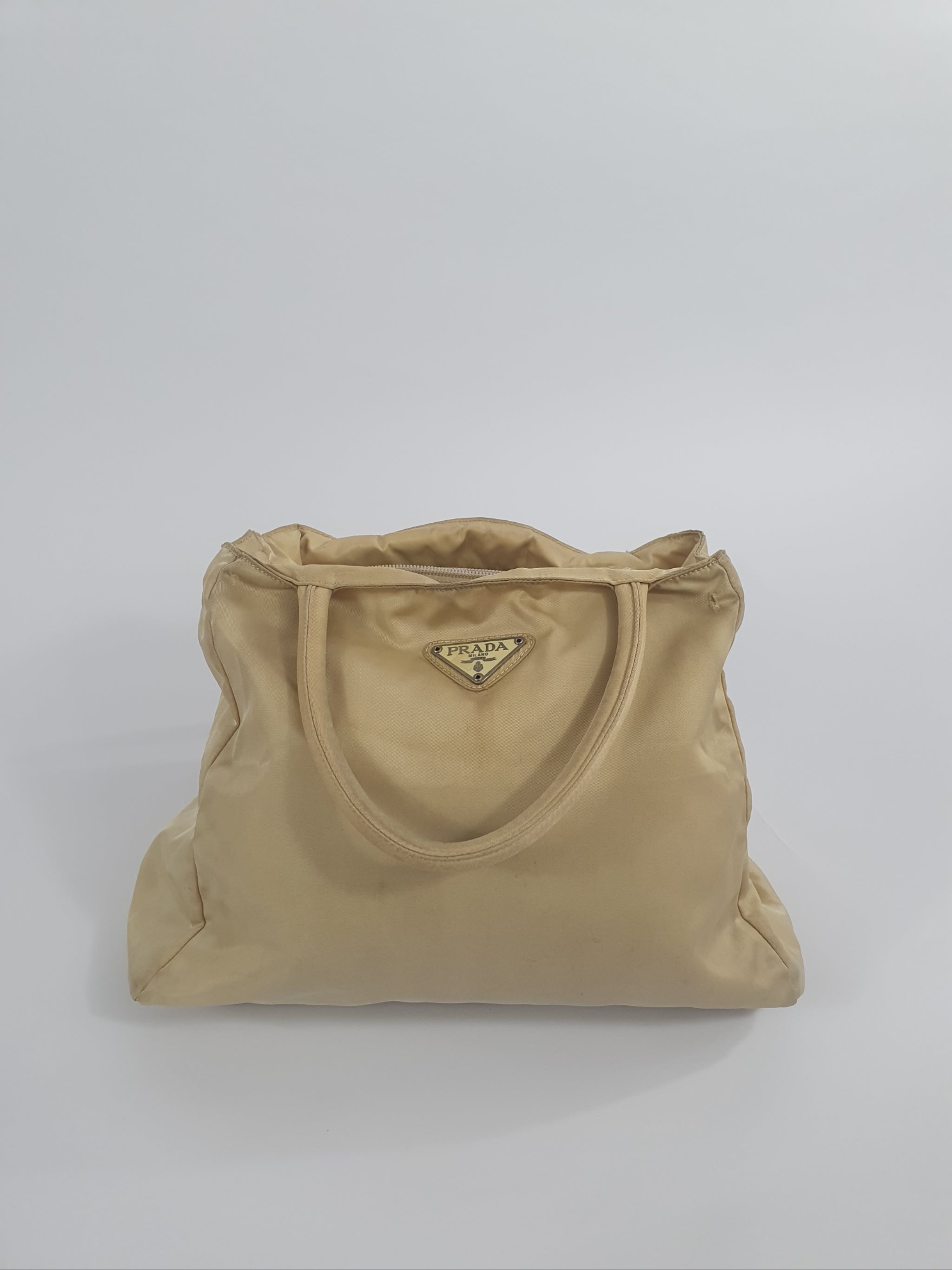 Prada Nylon Handbag Beige