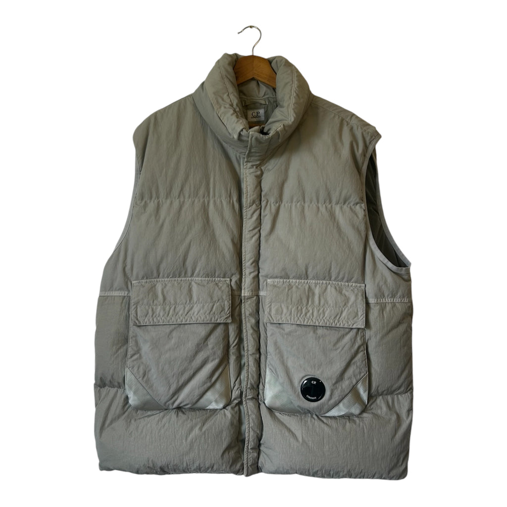 C.P. Company Eco-Chrome R Mixed Hooded Down Gilet