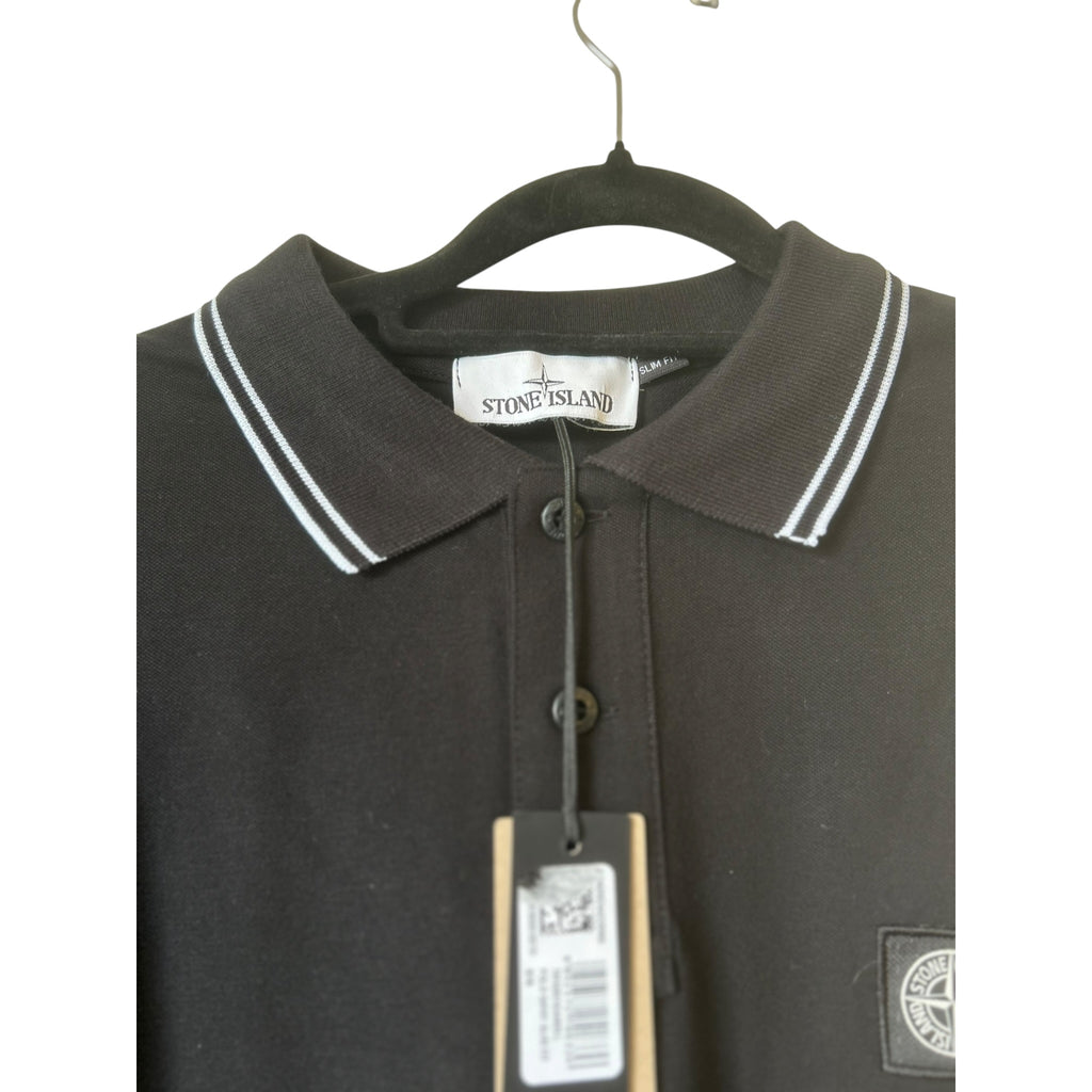 Stone Island Stretch Cotton Piqué Polo